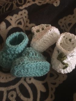 Crochet Baby Booties - Handmade for you baby