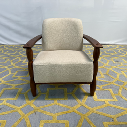 ( Delivery Available )  The Citizenry Leela Beige Armchair