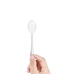 100CT Mini Clear Plastic Tasting Spoons, Disposable NEW!! SEALED