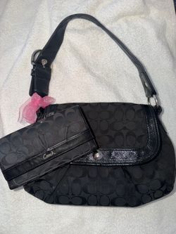Black Coach Bag With Wallet