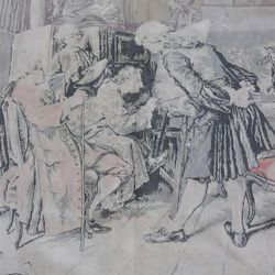 2 European Vintage Tapestries 