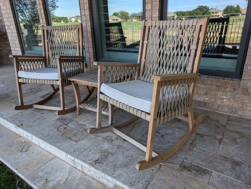 Wood Rocker Set
