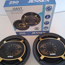 JENSEN 1 PAIR 6.5 INCH 3 WAY 250 WATTS CAR SPEAKER 