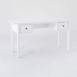 Dana Point Wood Writing Desk with Drawers White – Threshold™ designed with Studio McGee