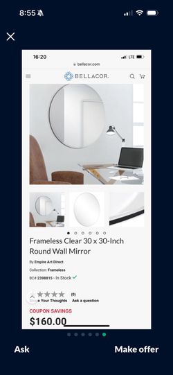 Oval Mirror Brand New