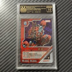 Deadpool holo Marvel 2014 card Dimension Zero MANA GRADED GEM MINT 10 POP 1