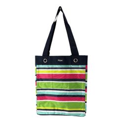 NWT Thirty-One 31 Essential Storage Tote Preppy Pop Multicolor Stripes Bag