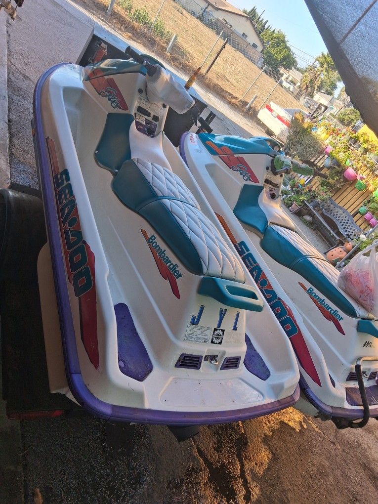 2Jet Skis. 1 Trailer