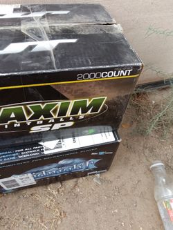 I've always paintballs four of them are brand new in their box never opened plus I have about about 10,000 more paintballs opened up but not used I ca