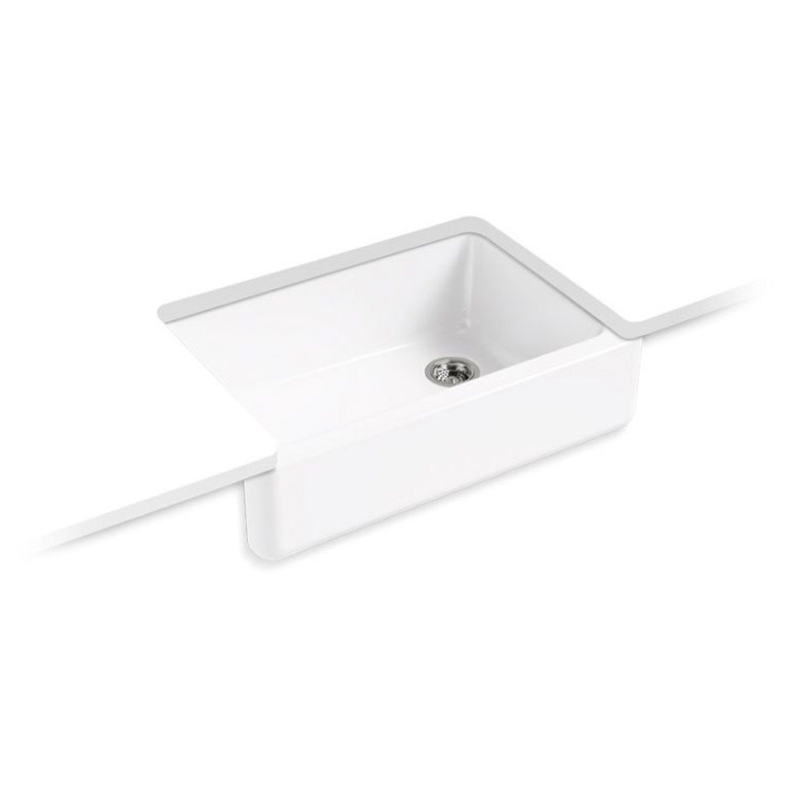 KOHLER K-5827 Whitehaven 32-3/4" Undermount Single-bowl Farmhouse Kitchen Sink