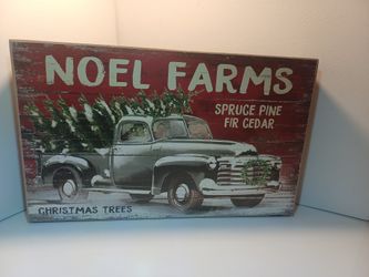 Noel Farms Chevy Truck Christmas Tree Art