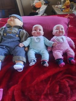 Baby dolls for sale small ones 10.00 each big one20.00