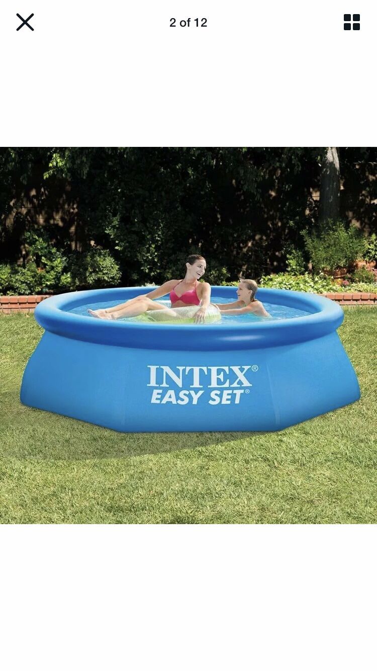 Intex 8' x 30" Easy Set Round Inflatable Above Ground Pool