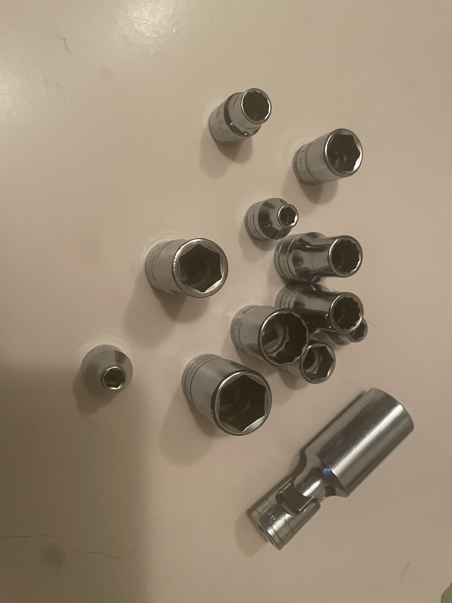 snap on tools . (10.00 each 15.00 for the swivel) 3/8 and 1/2