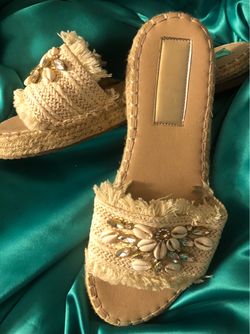 Two pair beach sandals 81/2