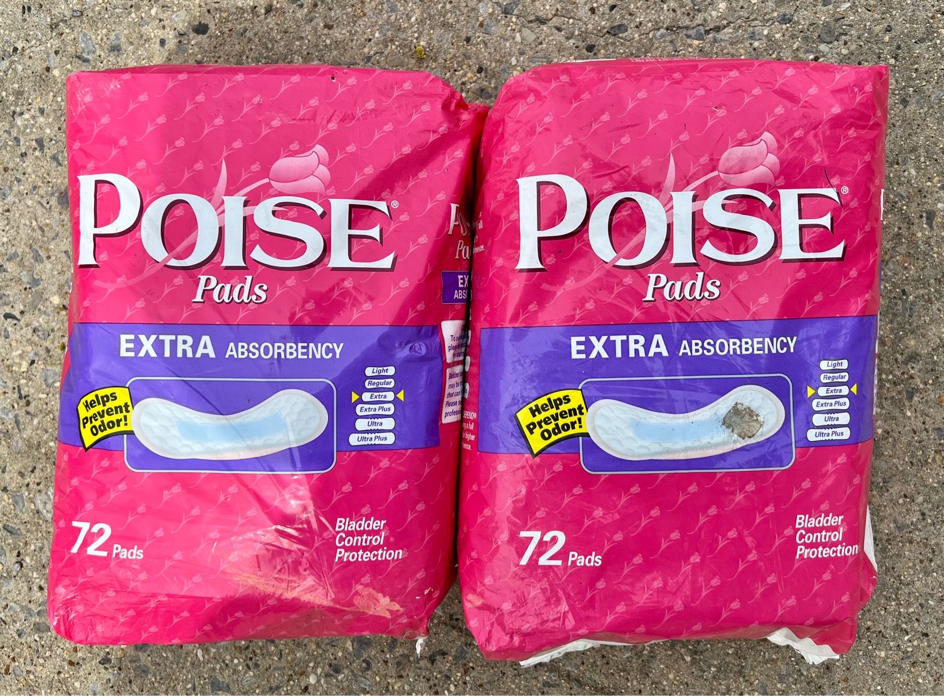 NEW! Poise Pads 72 count $10 each