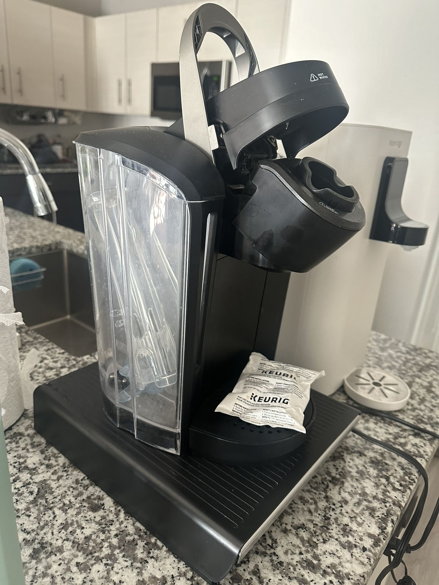 Keurig Machine + Coffee Pod Drawer + Coffee Pods + Brand New Filter