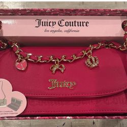 Juicy Couture Pink Crossbody Bag with Gold Chain