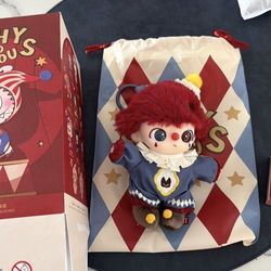 AUTHENTIC Pop Mart WHY SO SERIOUS Series Hacipupu Flame Clown Vinyl Plush Pendant