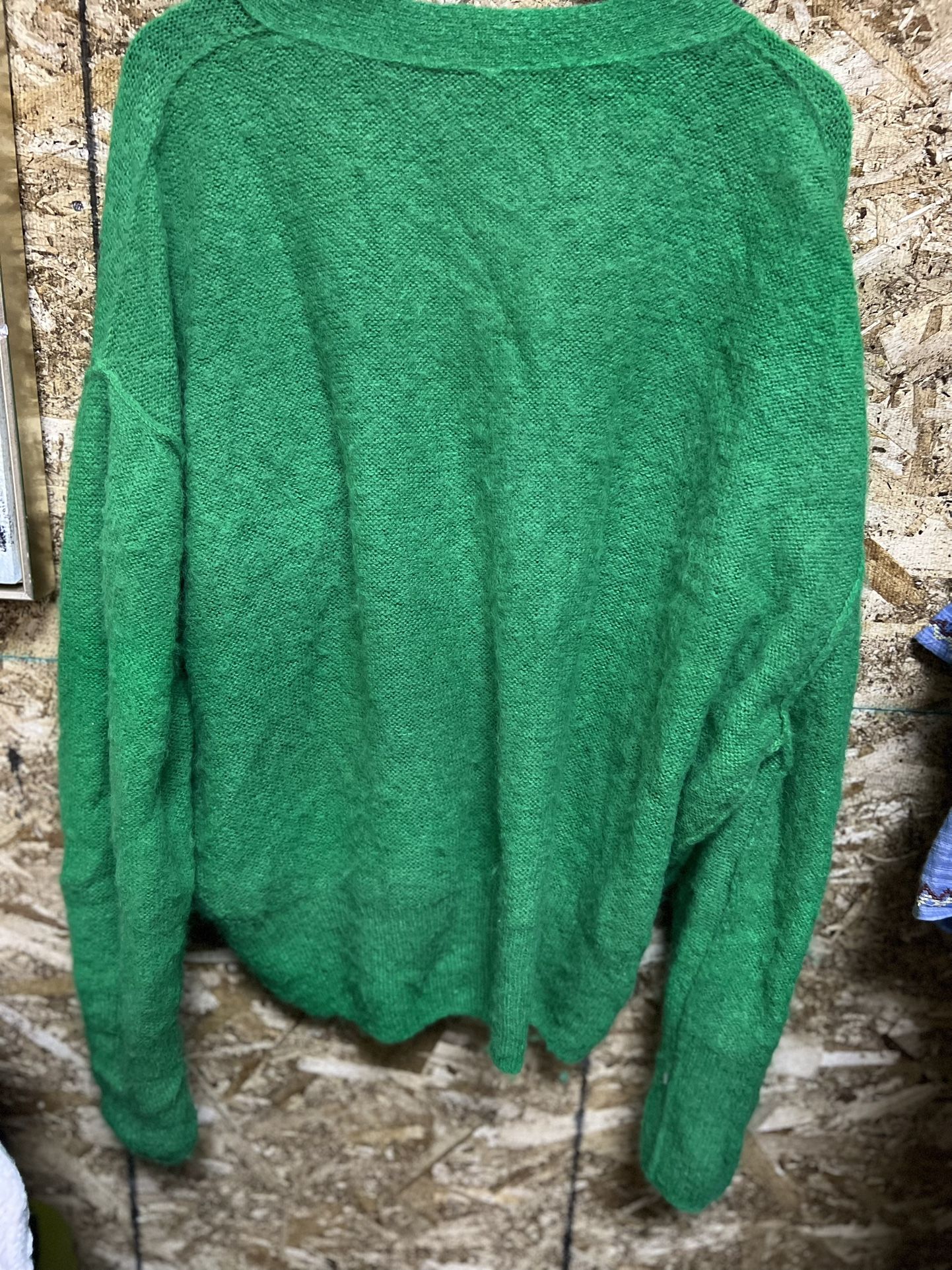 Free People Green Cardigan 