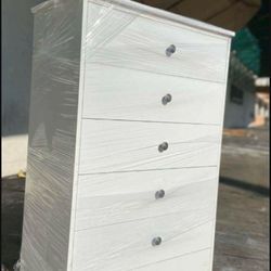 Dresser 5 Drawers Compress Wood