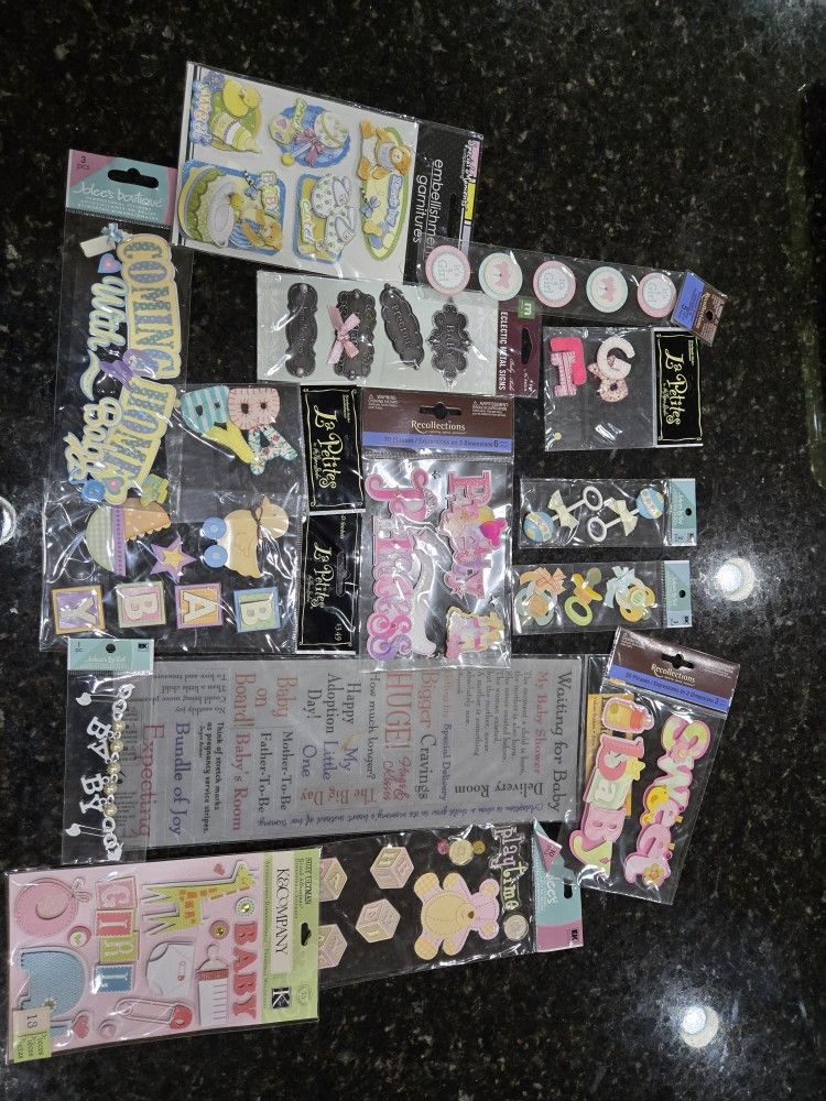 Scrapbook Sticker Lot