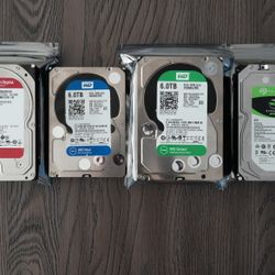 6TB Bare Internal Hard Disks (8 of them)
