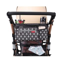 Lekebaby Stroller Organizer with Insulated Cup Holder Universal Stroller Accessories Fits for Stroller like Baby Trend, Baby Jogger, Bugaboo, BOB, Umb