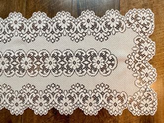 Vintage White Lace Table Runner
