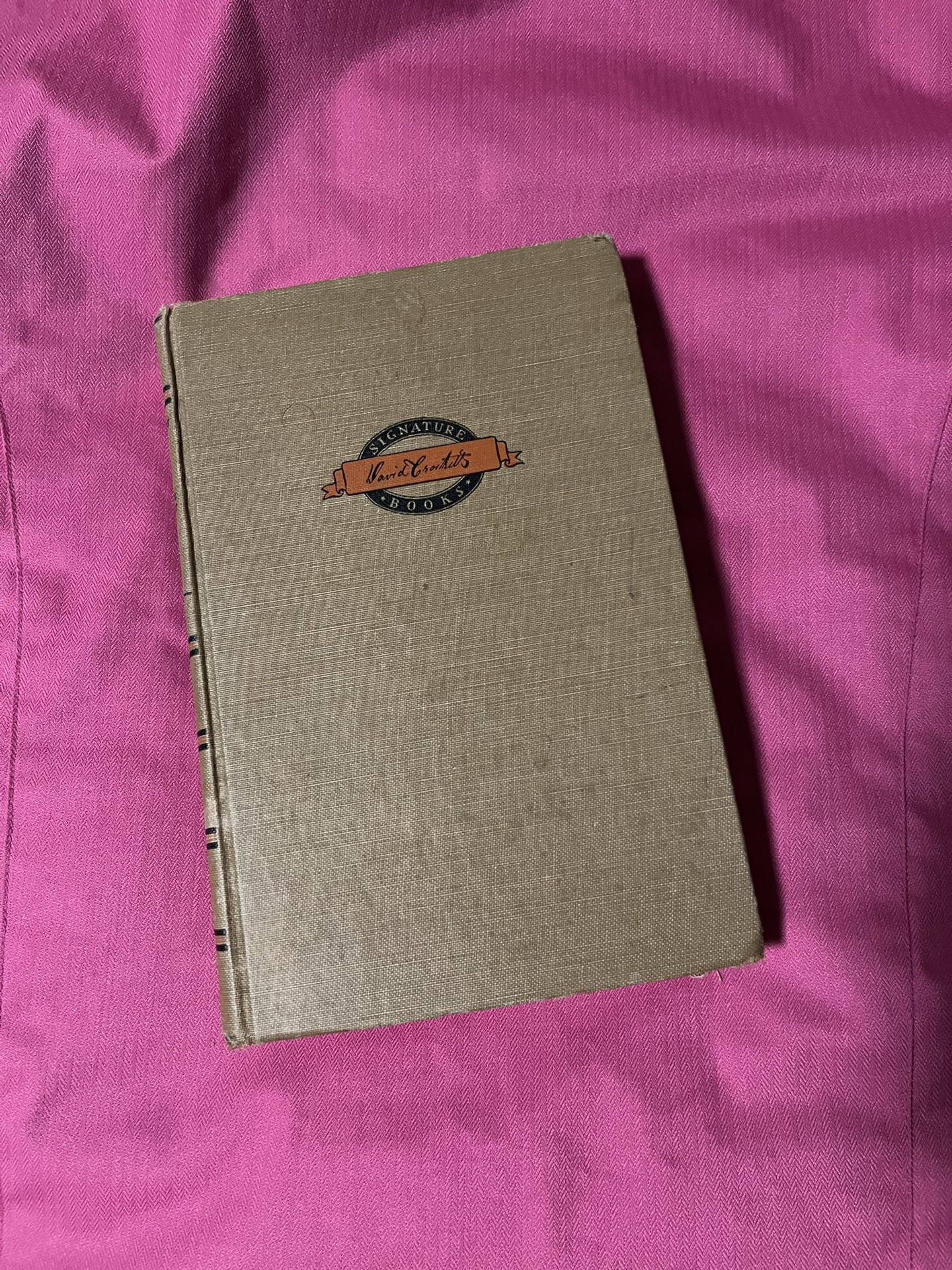 Vintage Davy Crockett beautiful vintage antique book