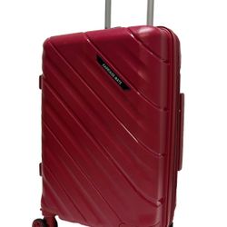 Carry-On Suitcase 22” Hand Carry Luggage Lightweight Expandable Spinner with 360° Dual Wheels Red