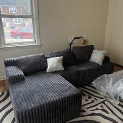 Modular Sectional Sofa Couches L-Shape Couch 3 Seat Modular Sofa Memory Foam Sectional Couches for Living Room, Cloud Couch with Oversized Chaise