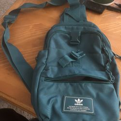 Adidas small turquoise bag