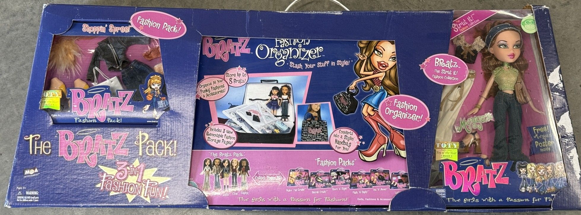 New Vintage Bratz Meygan Doll 3 In 1 Fashion Pack