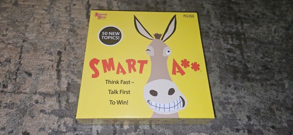 SMART ASS Board Game - Think Fast Talk First To Win! Brand New Factory Sealed!!!