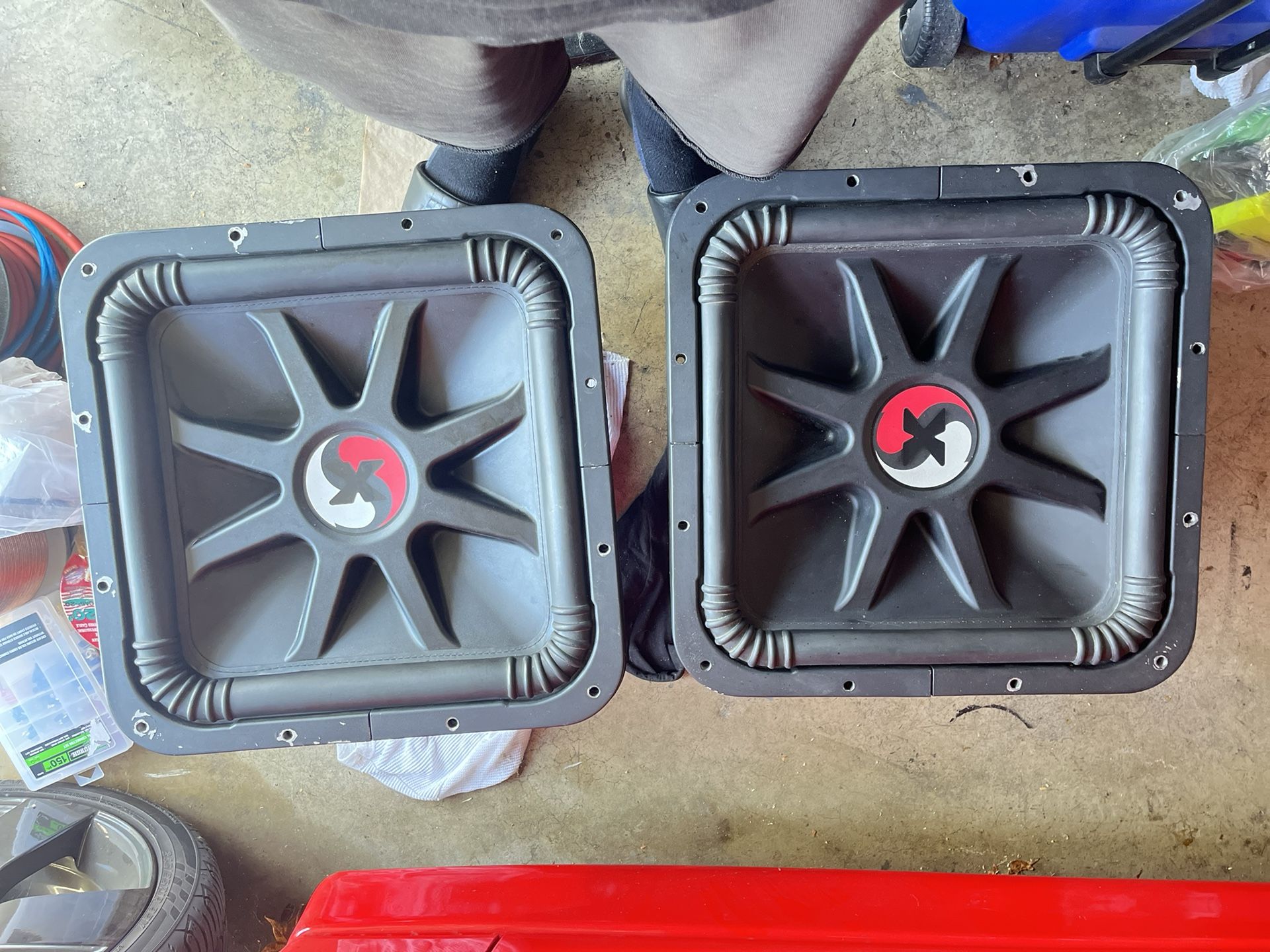 TWO 18” SOLO X KICKER SUBWOOFERS