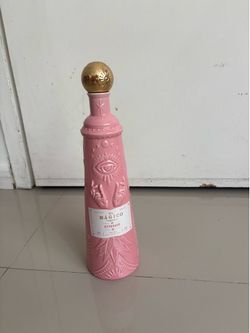 El Mágico Reposado Pink Decorative Empty Tequila Bottle