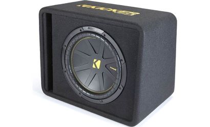 Kicker CompC 50VCWC122 2-ohm ported enclosure with one 12" CompC™ subwoofer