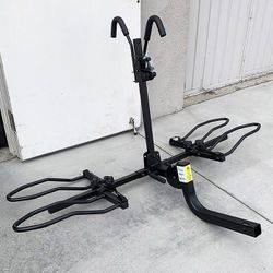 (Brand New) $129 (KAC) 2-Bicycle Rack for Car, SUV, Hatchback Mount for 2” Anti-Wobble Hitch, Heavy Duty Bike Carrier 