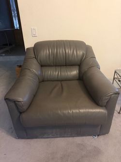 Free leather arm chair