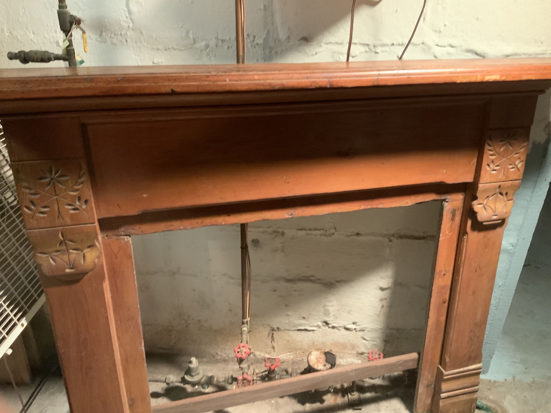Old  Fireplace Mantle