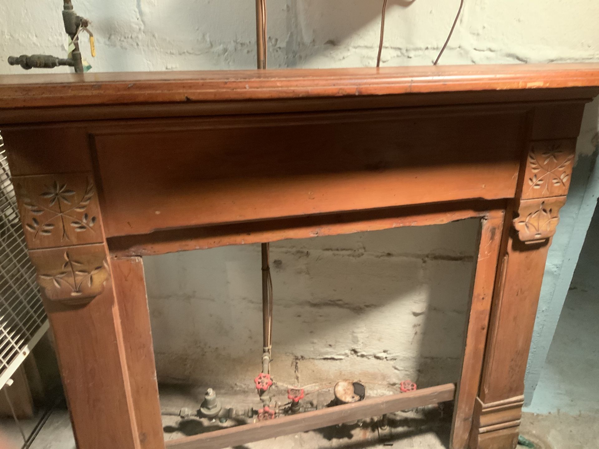 Old Fireplace Mantle