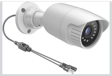 1080P Security Camera 4-in-1 HD CCTV Bullet Wired Cam, AHD/TVI/CVI/CVBS
Analog Surveillance Video Add-On Metal Housing Black Camera for Outdoor Use, 1