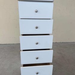 Slim 5 Drawer With Rails