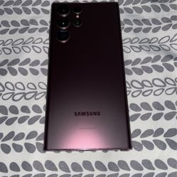 Samsung Galaxy S22 Ultra 128gb Burgundy (Unlocked+Renewed)
