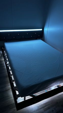 Queen LED Bed frame (no mattress)