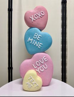 Valentine Heart Candy Ceramic Decoration