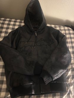 FUCKINGAWESOME FA FAUX LEATHER ZIP UP MEDIUM