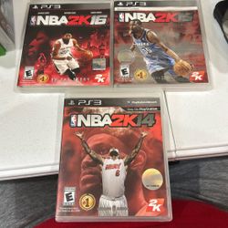 PlayStation 3 2k14, 2k15, 2k16