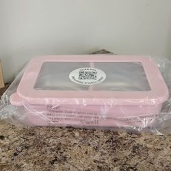 NIP S'well Stainless Steel Bento Box in Peony Pink Swell Lunch Box 60oz